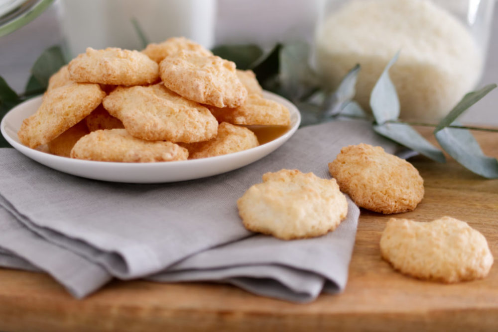 Kokosmakronen – glutenfreie Weihnachtsbäckerei | Panama Quadrat