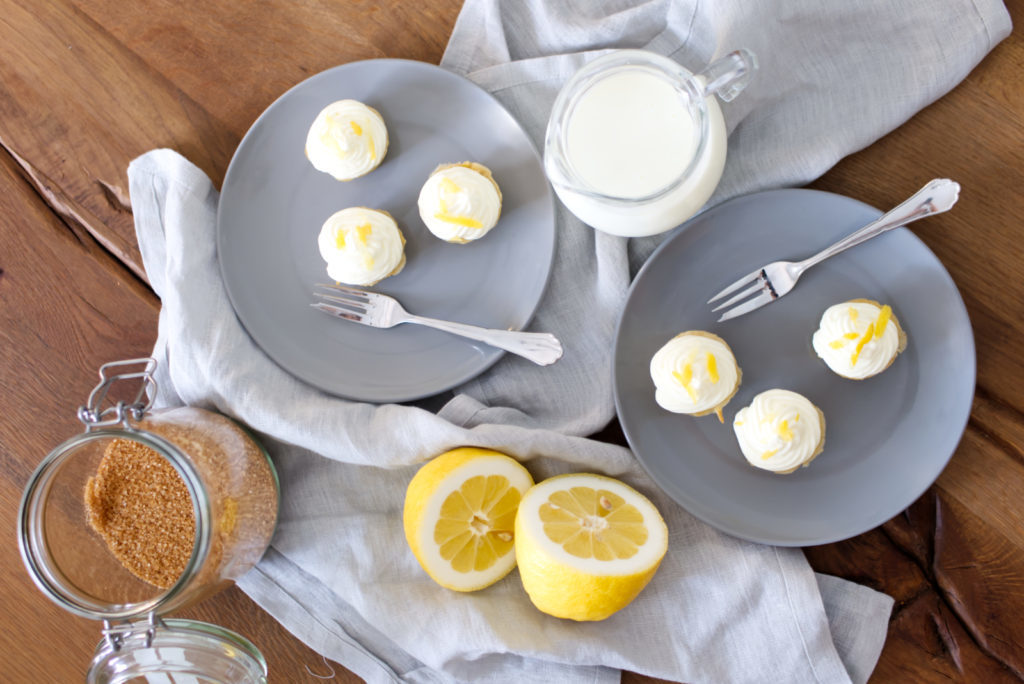 Mini Cupcakes: Buttermilch und Zitrone | Panama Quadrat
