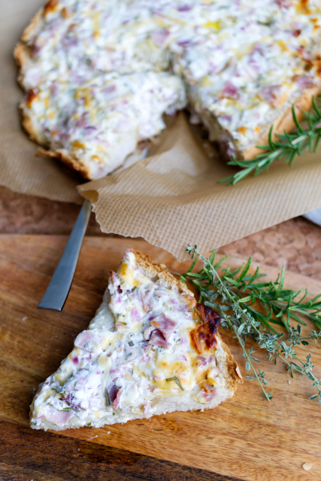 Fladenbrot-Flammkuchen – schnell, einfach, lecker | Panama Quadrat